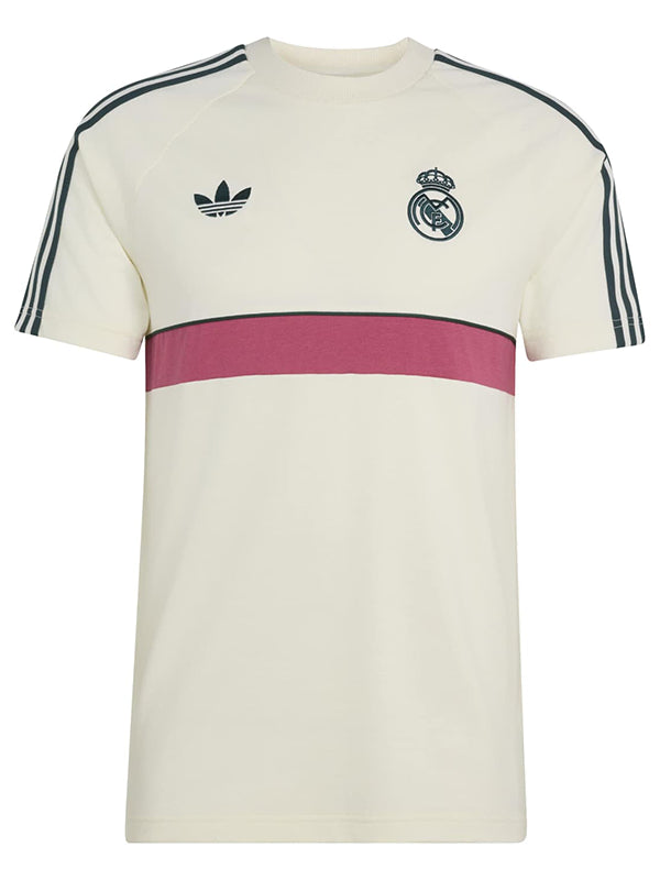 Adidas Real Madrid OG T-Shirt Shirt unisex detail view 3 | Dash Racegear — Real Madrid Adidas OG cream T-shirt blending premium craftsmanship with modern football-inspired everyday wearability.