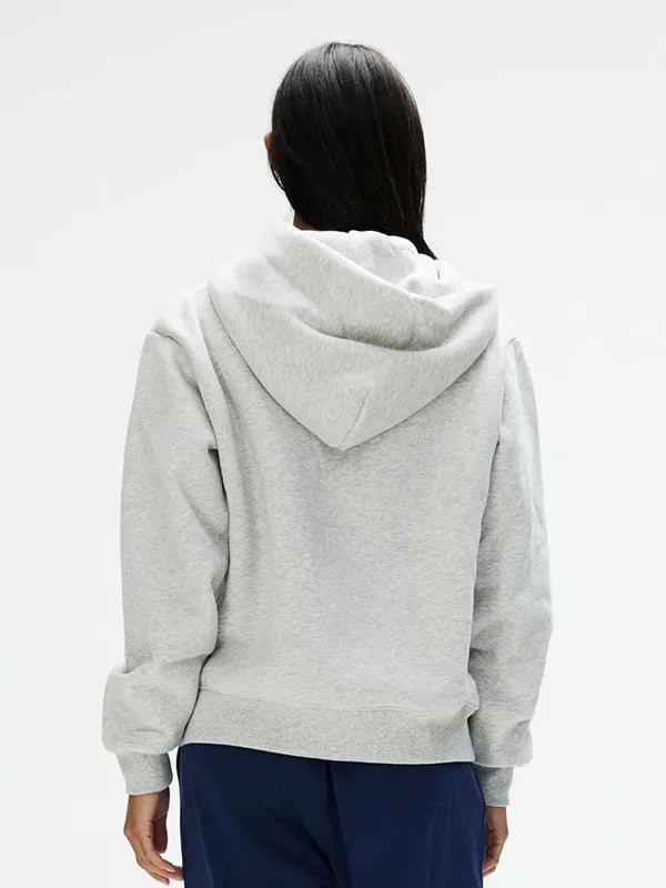 Parke OG Varsity Hoodie Hoodie unisex detail view 3 | Dash Racegear — 2026 Parke grey zip-up fleece hoodie, OG Varsity design for relaxed sporty streetwear looks.