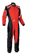 OMP KS - 3 Suit Red Go Karting Racing Overall CIK 3 Layers 2019