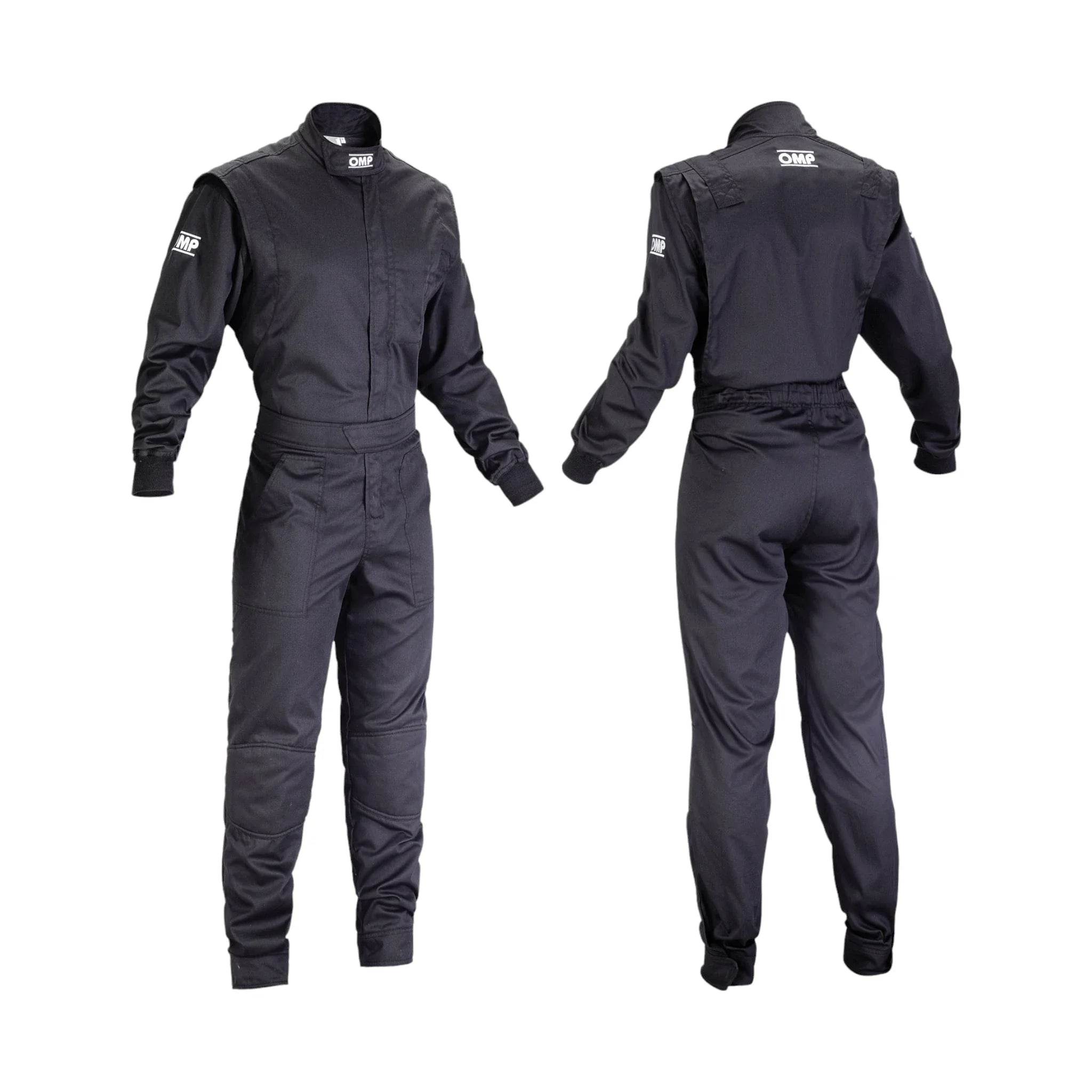 OMP COVERALL FOR SUMMER BLACK MECHANICS - Dash Racegear Store