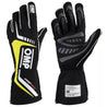 OMP First Evo Race Gloves - Black / Fluro Yellow - XXLarge