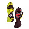 OMP KS - 2R Kart Gloves - Fluro Yellow / Black - XX - Large