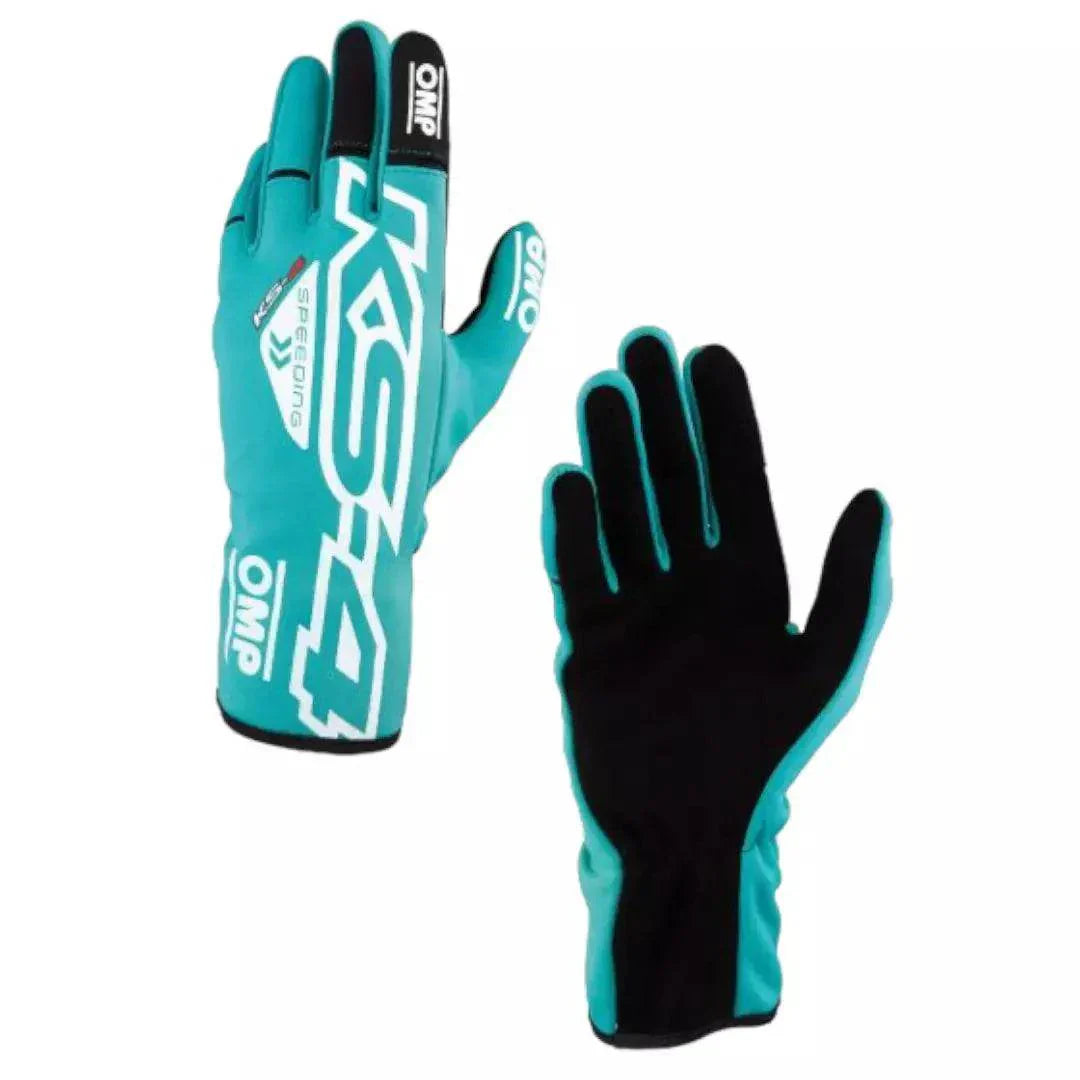 OMP KS - 4 Kart Gloves - Mint Green - XX - Large