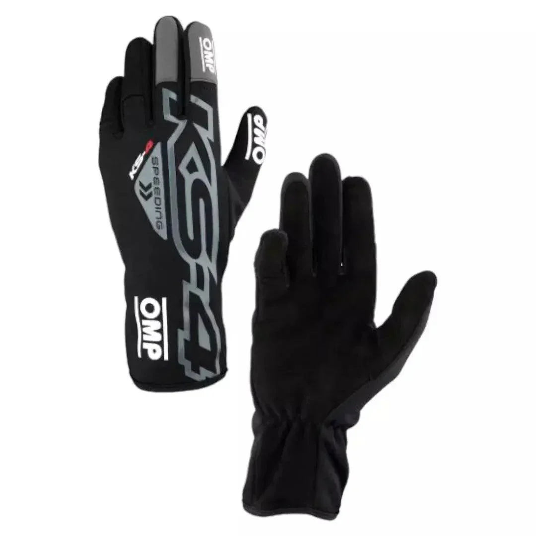 OMP KS - 4 Kart Gloves - Black - XX - Large