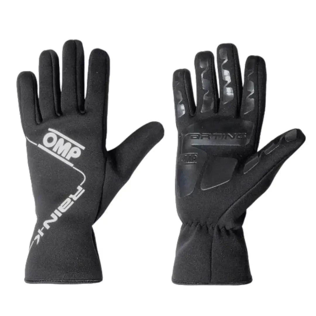 OMP Rain K Wet Weather Kart Gloves - Black - XX - Large