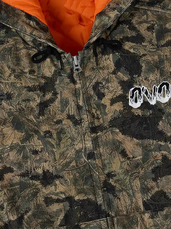 OVO Friday The 13th Camo Active Jacket Jacket unisex detail view 4 | Dash Racegear — OVO Friday The 13th street jacket for bold horror fashion