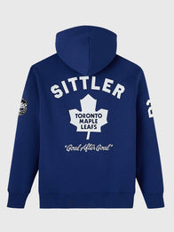 OVO Darryl Sittler Toronto Maple Leafs Hoodie Hoodie unisex detail view 2 | Dash Racegear — OVO 2026 Darryl Sittler Toronto Maple Leafs pullover hoodie in blue, soft fleece perfect for fans on chilly game days.