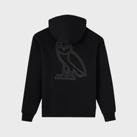 OVO Omega Contrast Stitch Hoodie Hoodie unisex detail view 2 | Dash Racegear — OVO Omega Hoodie – Iconic Contrast Stitch Design