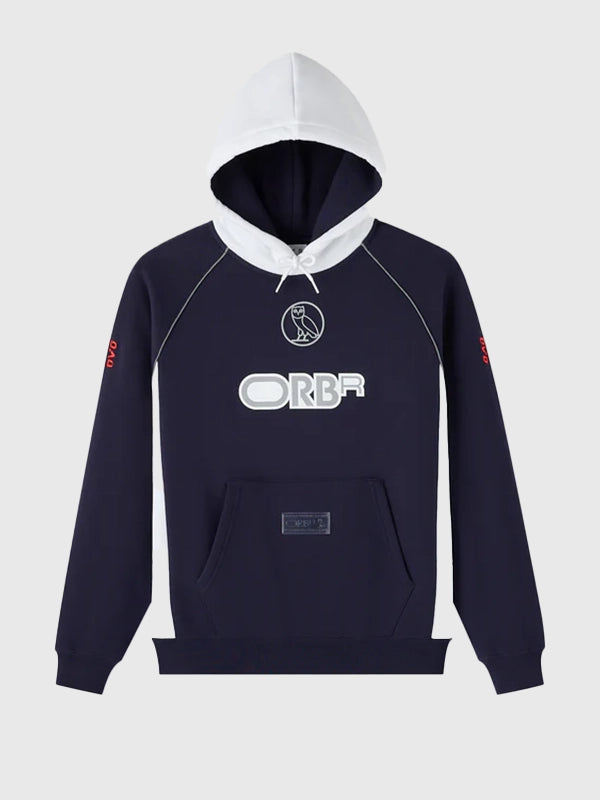 OVO x Oracle Red Bull Racing 2026 Hoodie Hoodie unisex front product view | Dash Racegear — OVO x Oracle Red Bull Racing 2026 Navy Pit Crew Pullover Hoodie with bold racing-inspired style and soft comfort.