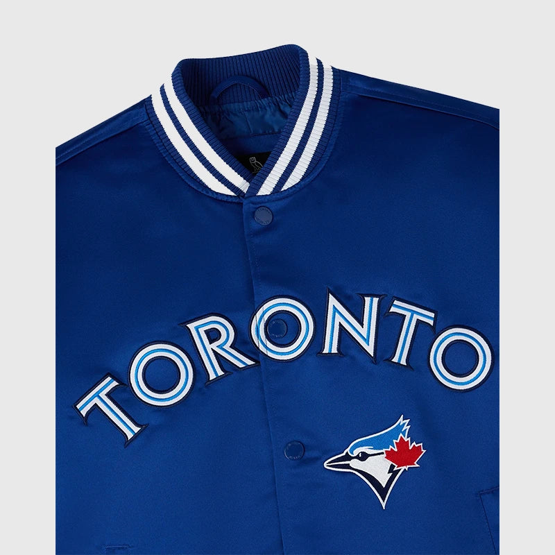 OVO x New Era x MLB Toronto Varsity Jacket Varsity Jacket unisex detail view 2 | Dash Racegear — MLB x OVO Toronto Jacket – Classic Varsity Redefined