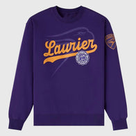 OVO Wilfrid Laurier University Crewneck Sweatshirt Sweatshirt unisex front product view | Dash Racegear — Trendy OVO x Laurier University Crewneck Design