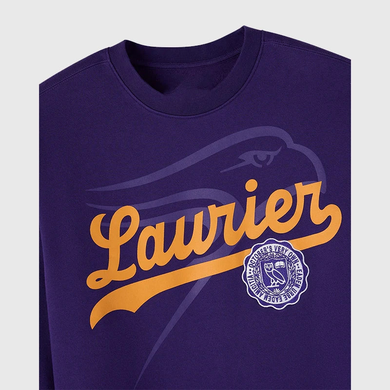 OVO Wilfrid Laurier University Crewneck Sweatshirt Sweatshirt unisex detail view 3 | Dash Racegear — OVO University Collection Wilfrid Laurier Crewneck Sweatshirt