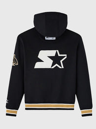 OVO X STARTER Team Script Hoodie Hoodie unisex detail view 2 | Dash Racegear — Urban fashion OVO x STARTER Team Script hoodie, black casual wear
