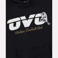 OVO x Chelsea FC Black Hoodie Hoodie unisex detail view 5 | Dash Racegear — Collab hoodie in black by Chelsea FC and October’s Very Own
