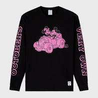 OVO x Disney Valentine’s Long Sleeve T-Shirt Shirt unisex front product view | Dash Racegear — Valentine’s Long Sleeve Tee – OVO x Disney Collaboration