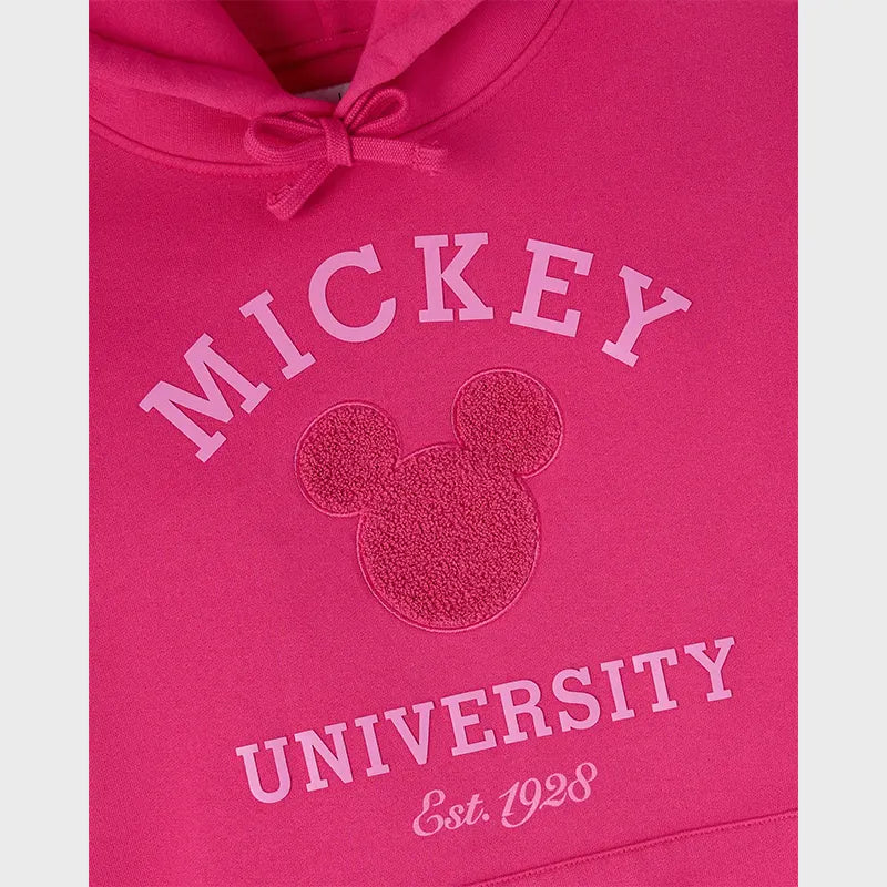 OVO x Disney Valentine’s Collegiate Hoodie Hoodie unisex detail view 3 | Dash Racegear — Pink Collegiate Hoodie – OVO x Disney Valentine's Edition