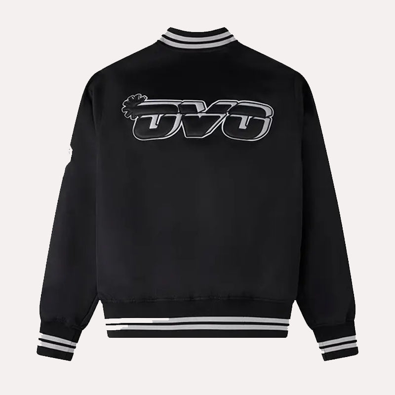 OVO x Spurs Nylon Jacket Jacket unisex detail view 2 | Dash Racegear — OVO x Spurs Black Nylon Jacket – Bold & Classic
