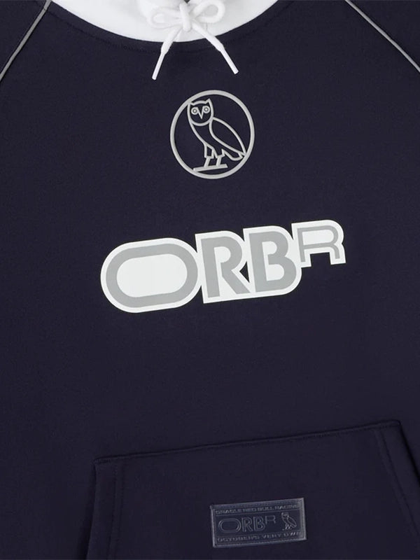 OVO x Oracle Red Bull Racing 2026 Hoodie Hoodie unisex detail view 3 | Dash Racegear — 2026 Navy Pit Crew Pullover Hoodie combining OVO branding with Oracle Red Bull Racing influence.
