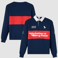 OVO x Red Bull Racing Fleece Rugby Sweatshirt Sweatshirt unisex front product view | Dash Racegear — Limited Edition Rugby Sweatshirt – OVO x Red Bull Racing