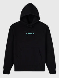 OVO x Marvel Wolverine Hoodie Hoodie unisex detail view 2 | Dash Racegear — OVO x Marvel Wolverine Black Hoodie featuring oversized fit and Marvel-inspired graphics, great for fans and fashion-forward wear.