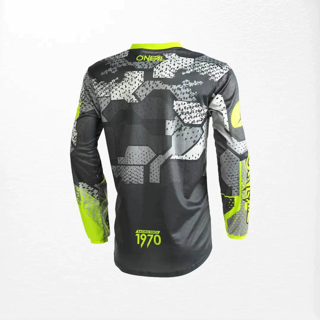 O'Neal Element Camo MX Jersey Grey-Yellow - Dash Racegear Store