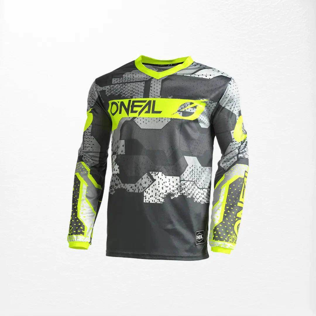 O'Neal Element Camo MX Jersey Grey - Yellow - XX - Large