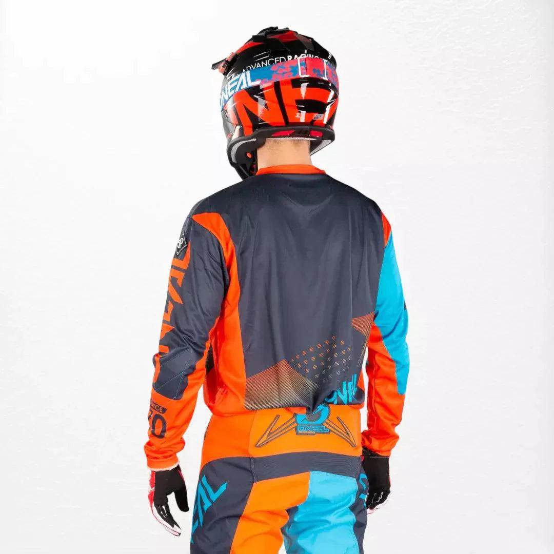 O'Neal Element Factor MX Jersey Gray - Orange - Blue