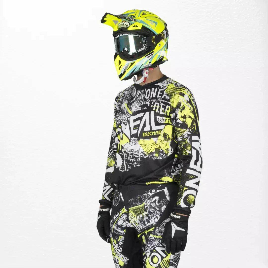 O'Neal Element Jersey Attack Black-HiVis - Dash Racegear Store