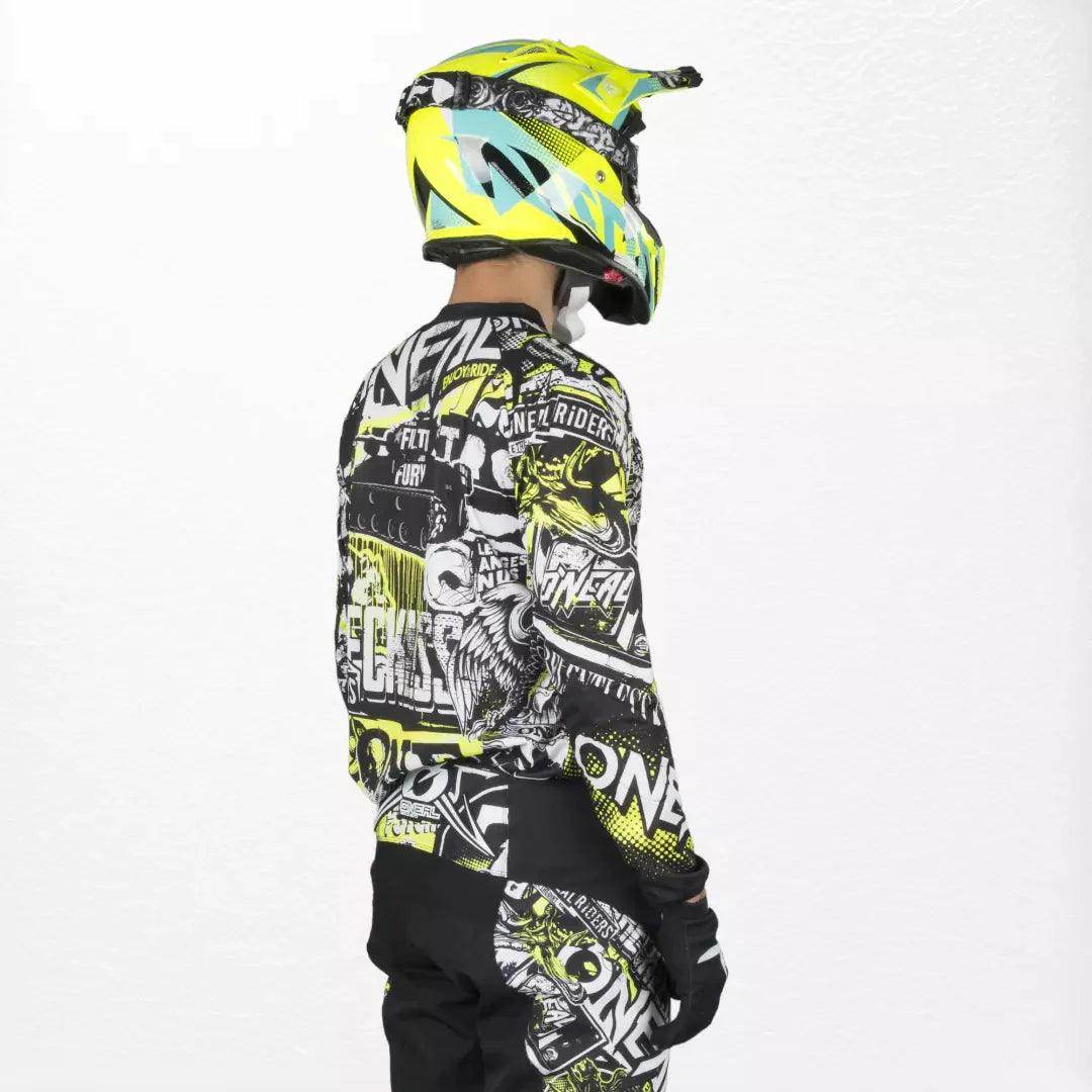 O'Neal Element Jersey Attack Black-HiVis - Dash Racegear Store