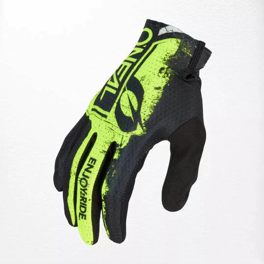O'Neal MATRIX SHOCKER V.23 MX Gloves Black-Neon Yellow - Medium | DASH RACEGEAR