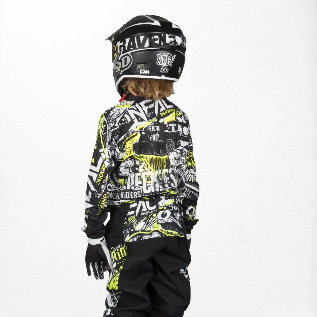O'Neal Youth Element Jersey Attack Black - HiVIs