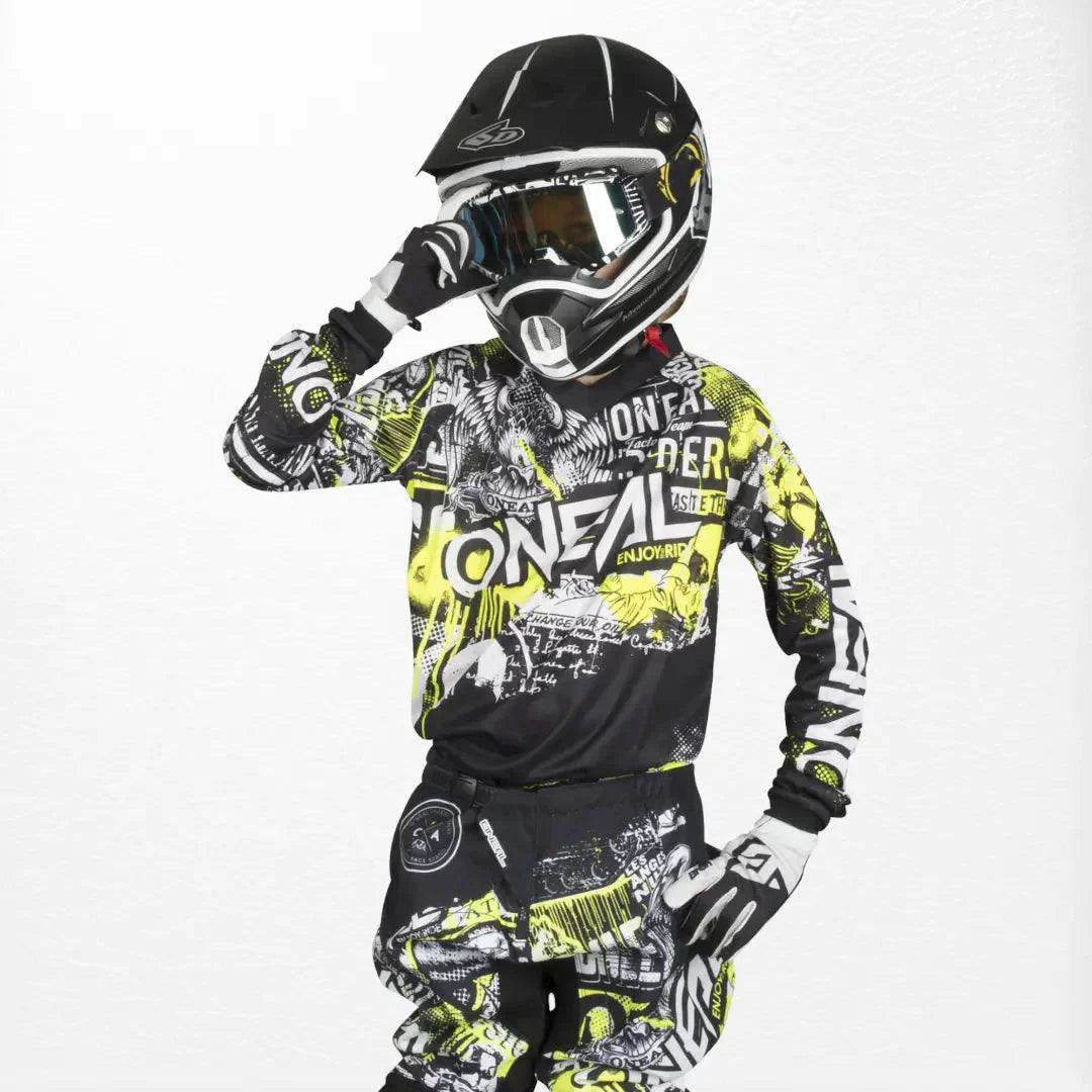 O'Neal Youth Element Jersey Attack Black - HiVIs