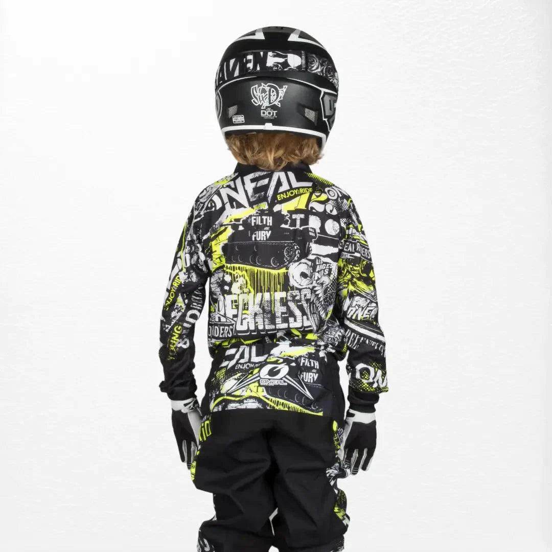O'Neal Youth Element Jersey Attack Black - HiVIs