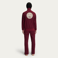 Adidas x Oasis Maroon Tracksuit Tracksuit unisex detail view 5 | Dash Racegear — Oasis x Adidas – Bold Maroon Co-ord Streetwear Set
