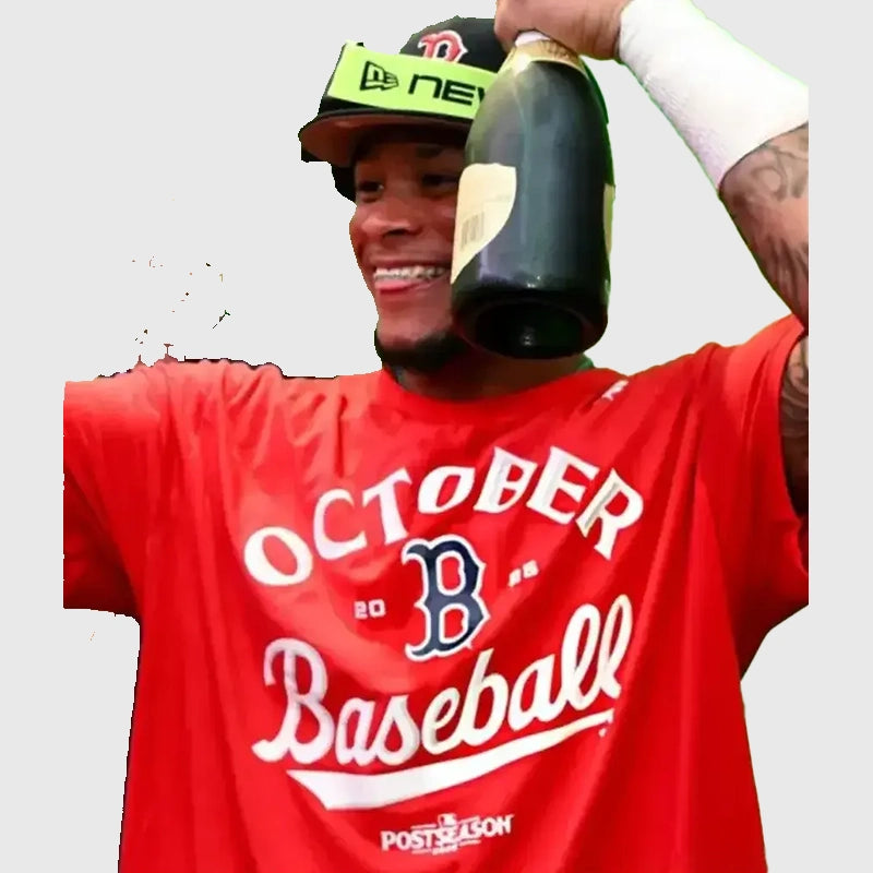 October Baseball Red Sox Shirt Shirt unisex detail view 4 | Dash Racegear — Boston Red Sox 2025 October Baseball fan apparel
