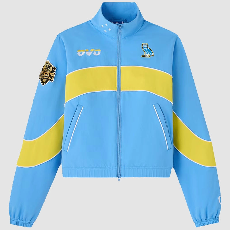 OVO x Wnba Chicago Sky Track Jacket Jacket unisex detail view 2 | Dash Racegear — Chicago Sky Track Jacket by OVO x WNBA Collaboration