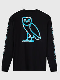 OVO Phantom Long-Sleeve T-Shirt Shirt unisex detail view 2 | Dash Racegear — OVO Phantom long-sleeve top perfect for fall streetwear layering