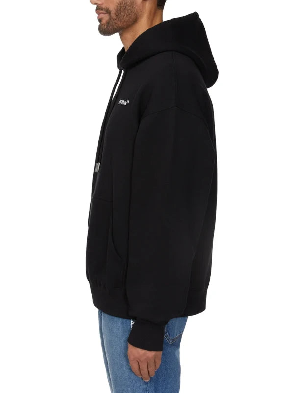 Costco Off White Hoodie Hoodie unisex detail view 3 | Dash Racegear — Cozy Costco Off-White hoodie in black for men with hooded design, perfect for layering or streetwear.