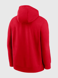 Ohio State Nike Legacy Arch Club Red Hoodie Hoodie unisex detail view 3 | Dash Racegear — Ohio State Legacy Arch Club hoodie blending premium craftsmanship with modern everyday wearability and athletic appeal.