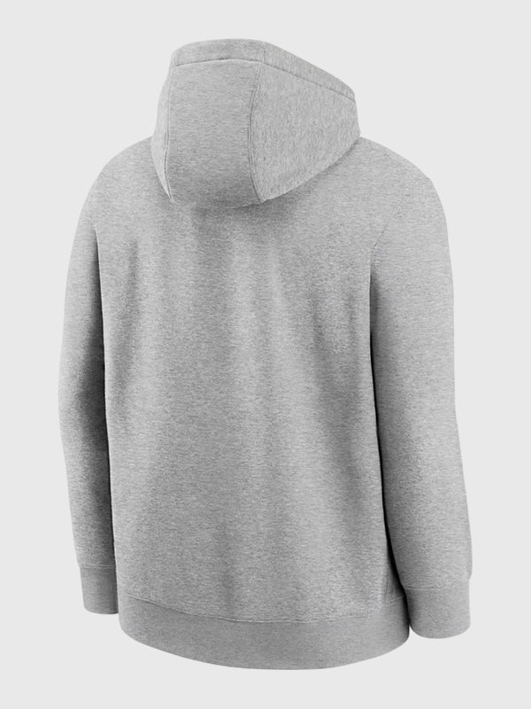 Ohio State Nike Legacy Arch Club Gray Hoodie Hoodie unisex detail view 3 | Dash Racegear — Gray Nike Ohio State Legacy Arch Club pullover hoodie crafted for cozy comfort and versatile casual fashion.