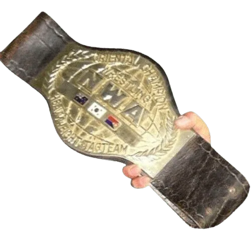 Old NWA Oriental Tag Team Wrestling Championship Belt - 1 | Dash Racegear