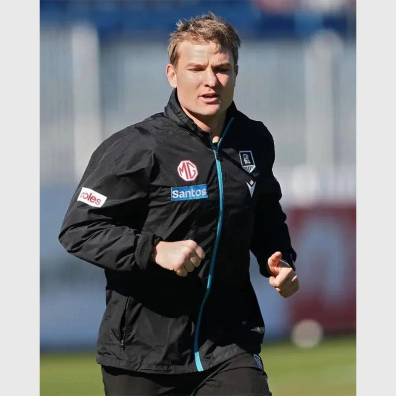 Ollie Wines AFL Power Media Opportunity Jacket Jacket unisex front product view | Dash Racegear — AFL Power Media Jacket – Ollie Wines Press Opportunity Look