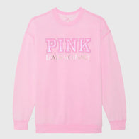 PINK x LoveShackFancy Crew Sweatshirt Sweatshirt unisex detail view 4 | Dash Racegear — PINK x LoveShackFancy Women’s Crew Sweatshirt – Everyday Elegance