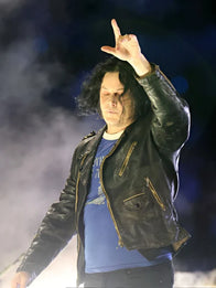 Jack White Halftime Show Leather Jacket Leather Jacket unisex detail view 4 | Dash Racegear — Halftime spotlight on Jack White’s signature leather jacket at Packers v Lions game
