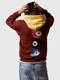 Pacsun Wish Me Luck Billiards League Hoodie Hoodie unisex detail view 3 | Dash Racegear — Recreation PacSun Wish Me Luck 2026 Billiards League burgundy pullover hoodie with bold front graphic and relaxed streetwear fit by PacSun