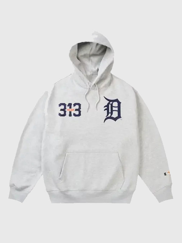 Palace x Detroit Tigers 2026 Hoodie Hoodie unisex detail view 3 | Dash Racegear — The 2026 Palace Skateboards x Detroit Tigers Pullover Hoodie combines skate aesthetics with a classic sports fashion vibe.