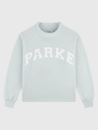 Parke Bridal Varsity Mockneck Sweatshirt Sweatshirt unisex front product view | Dash Racegear — Parke 2026 bridal varsity mockneck fleece sweatshirt in blue, perfect for cozy everyday wear.