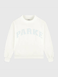 Parke Bridal Varsity Mockneck Sweatshirt Sweatshirt unisex detail view 3 | Dash Racegear — Parke 2026 bridal varsity mockneck fleece sweatshirt in off-white, perfect for cozy everyday wear.