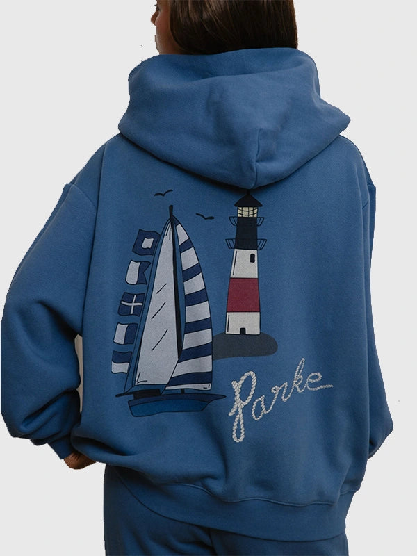 Parke 2026 Coastal Hoodie Hoodie unisex detail view 2 | Dash Racegear — Back image of Parke 2026 Coastal Hoodie