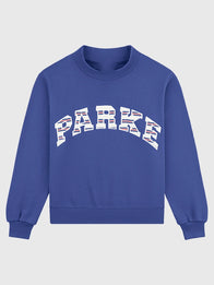 Parke Americana Varsity Mockneck Fashion Apparel unisex front product view | Dash Racegear — Front image of Parke Americana Varsity Mockneck